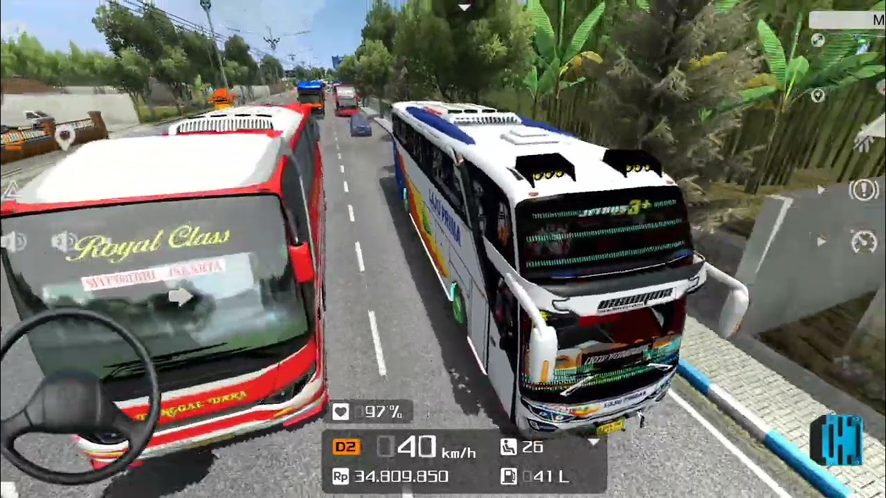 Game Bus Simulator Indonesia Bus Laju Prima Bawa Penumpang Dari Mojokerto Ke Yogyakarta