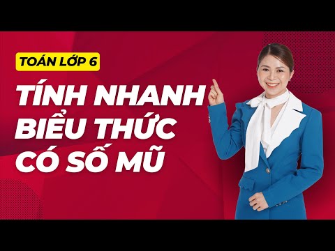 Video Cách TÍNH NHANH biểu thức có SỐ MŨ | Toán Cô Hiền #shorts - youtube