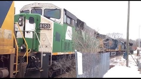 MEGA! CSX Lash-Up in Framingham MA (9 Locomotives w/Ex BN SD60!)