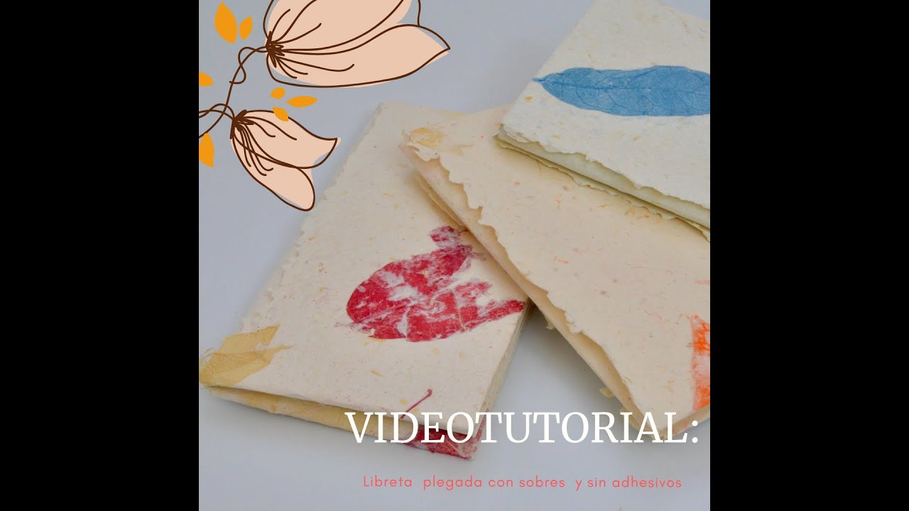 Libreta plegada con sobre y sin adhesivos - Video de El Libro Rojo para #micuarentenacreativa