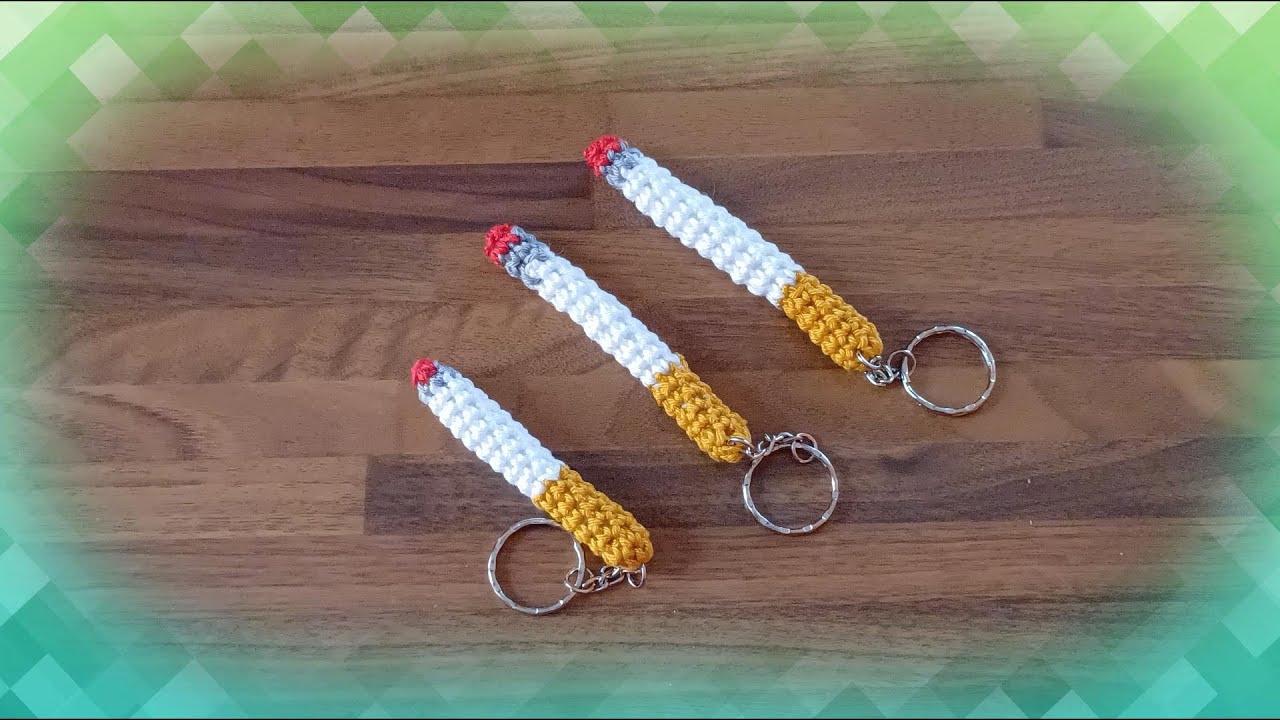 🚬PORTACHIAVI SIGARETTA ALL'UNCINETTO🚬