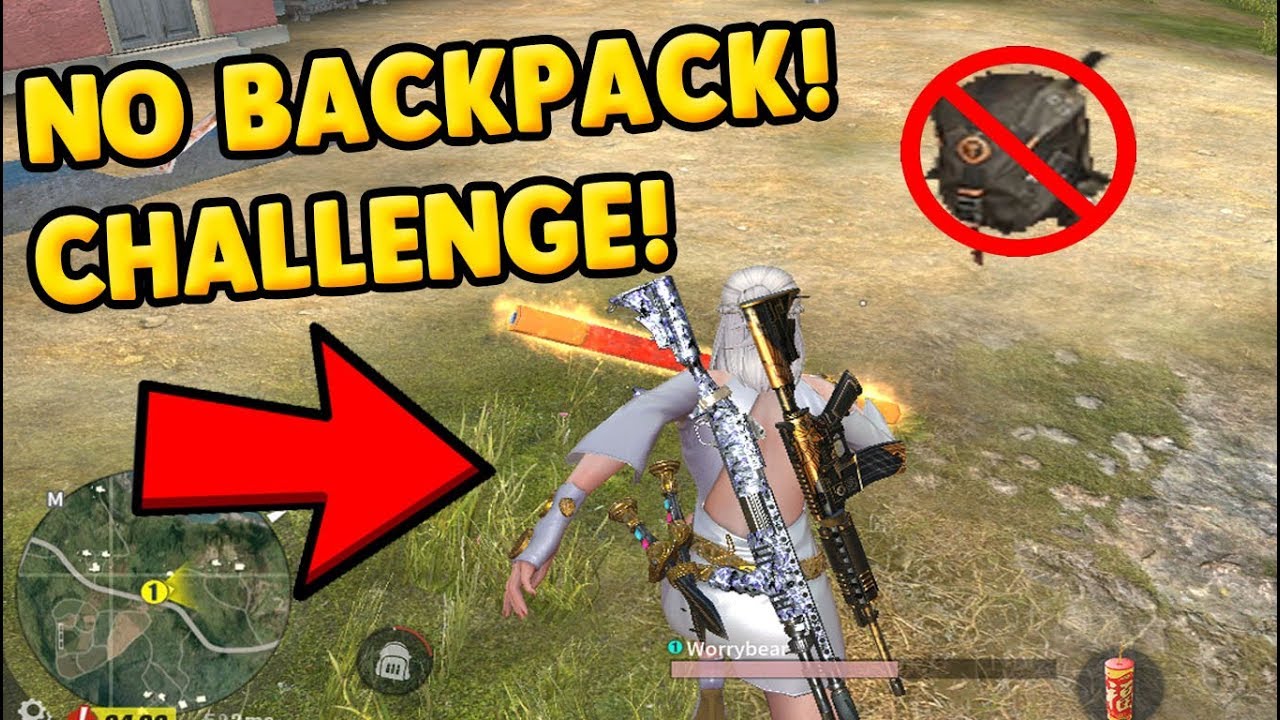 No Backpack Challenge Insane Challenge Tagalog Rules Of Survival Battle Royale Youtube