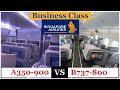 Singapore Airlines Business Class Comparison - A350-900 vs B737-800 - Which one to choose?