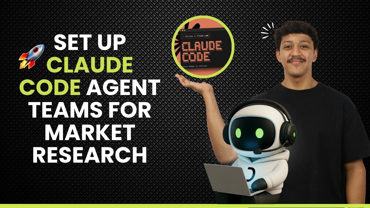 Claude Code AI agent teams conducting market research