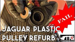 Failure. I tried to recondition one of Jaguars expensive plastic XK8 belt pulleys.