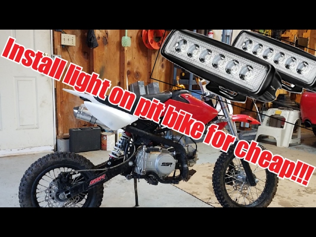 on Pit Bike install without any batteries -