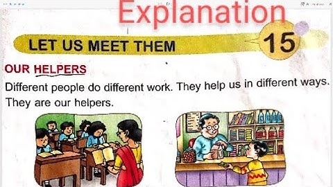 DAV class 1 EVS chapter 15 let us meet them explanation