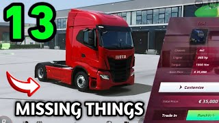 13 MISSING THINGS You NEED TO SEE IN Truckers Of Europe 3