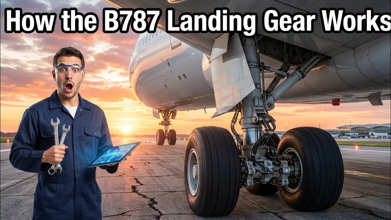 Шасси Boeing 787: инженерное чудо электроники, гидравлики и механики.
