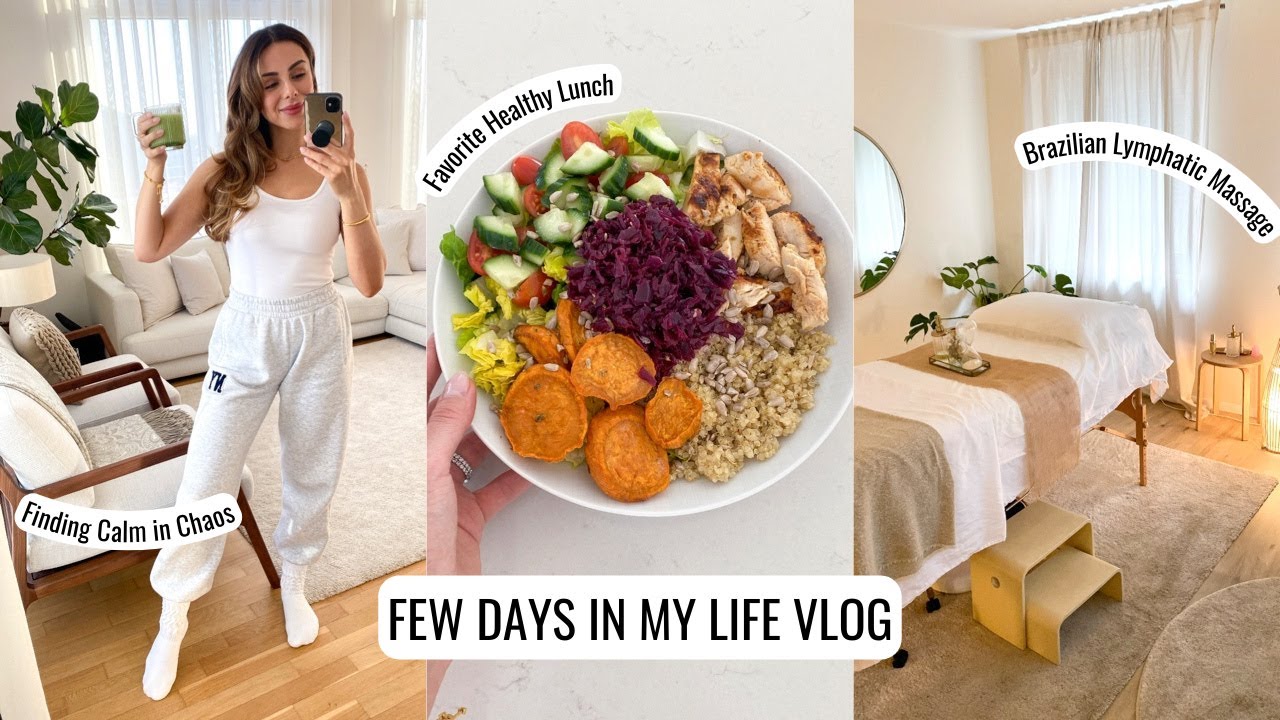 VLOG | Brazilian Lymphatic Massage, Favorite Healthy Lunch & Find Calm In Chaos | Annie Jaffrey
