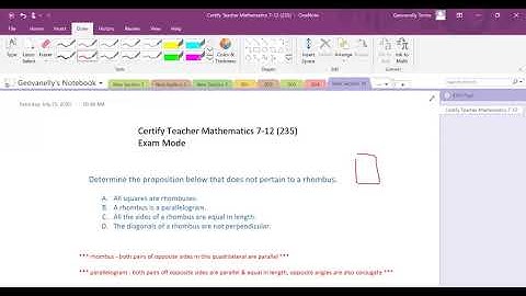 Certify Teacher Mathematics 7 12 Exam Mode Question 12