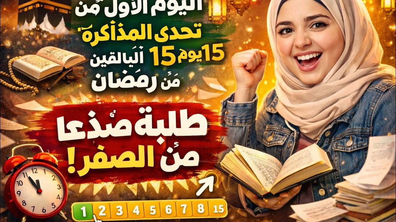 📚لسا مبدأتش المنهج حرفيا.... بدأت النهارده تحدي ال 15يوم الباقيين من رمضان ممكن اقدر اكسبو🥺❤️💪