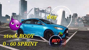 CSR2 TOURNAMENT FORD FOCUS RS - 2.87x run stock BODY. DAY1 SPRINT