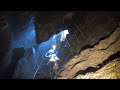 Descending Into A Waterfall Cave