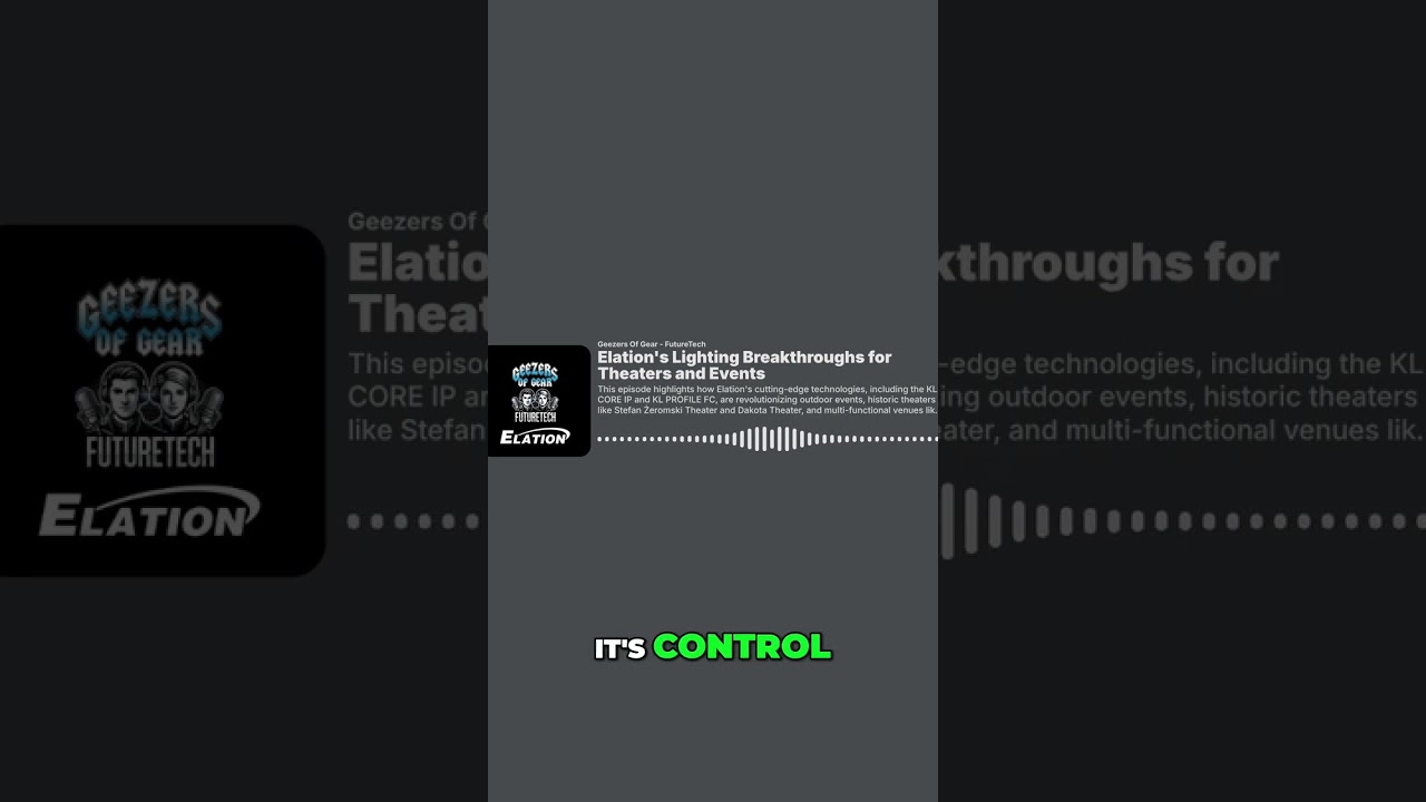 Theater Lights: Precise Control for Audience Immersion