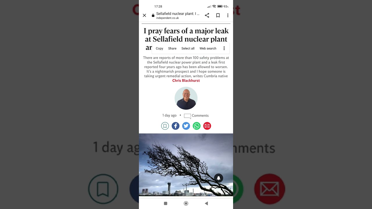 fears of a major leak at Sellafield nuclear plant are being taken seriously