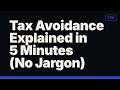 Tax Avoidance Explained in 5 Minutes (No Jargon)