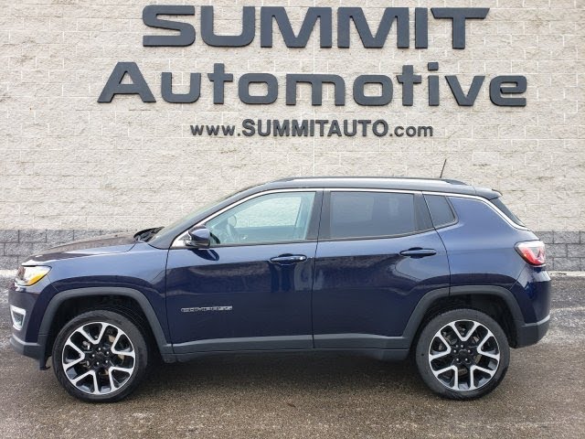 18 Jeep Compass Limited Vista Roof Jazz Blue Pearl Walk Around Review 8j445a Sold Summitauto Com Youtube