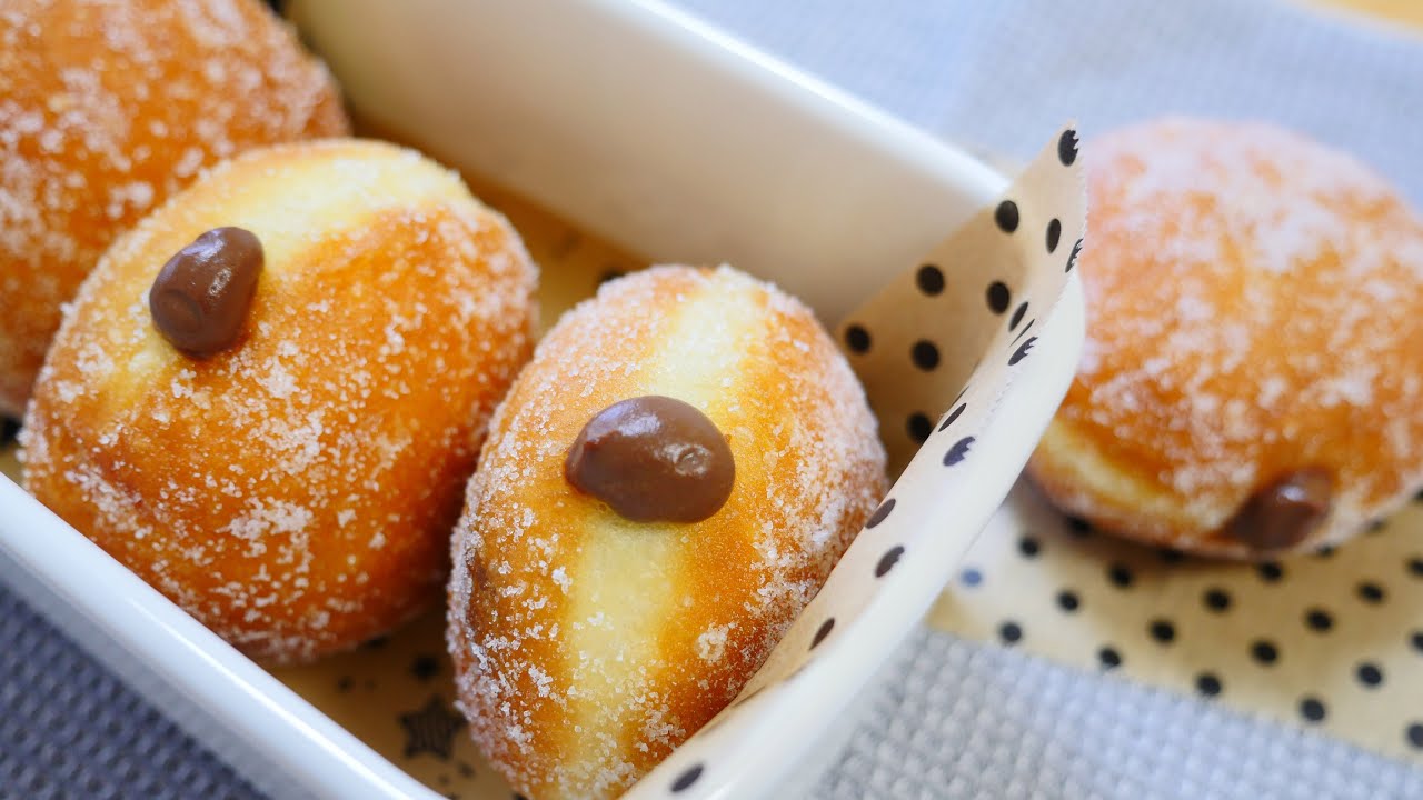 Chocolate Custard Cream Donuts チョコレートカスタードクリームドーナツ