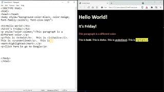 Creating a simple HTML page with hyperlinks, images and sound. Wealth