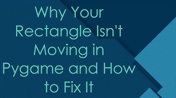 Why Your Rectangle Isn