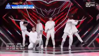 PRODUCE X 101 EP. 04 (BTS TEAM Cover)  No More Dream vs Blood,  Sweat and Tears