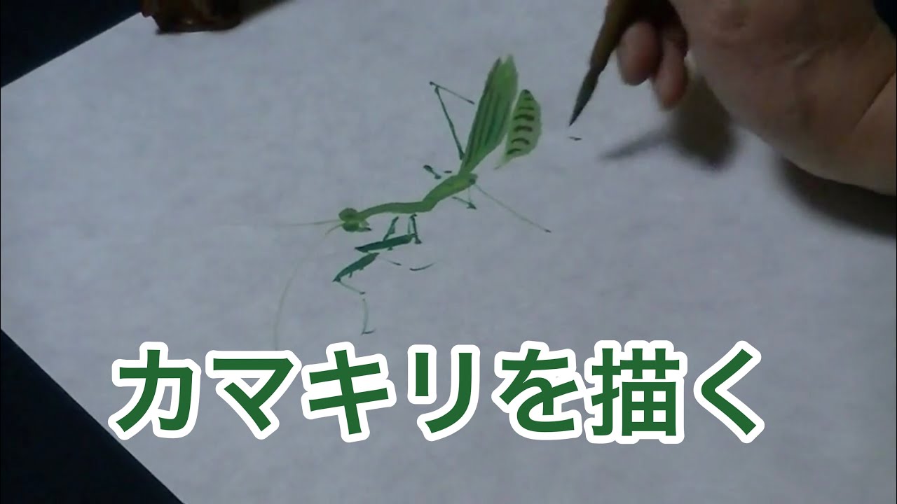 B5 手描きイラストプリント カマキリ クモ セミ バス停 バッタ 昆虫 楽しい 絵 青空 面白い 買い誠実 絵