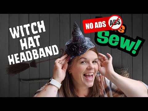 Lets create a quick Witch hat headband! #sewing