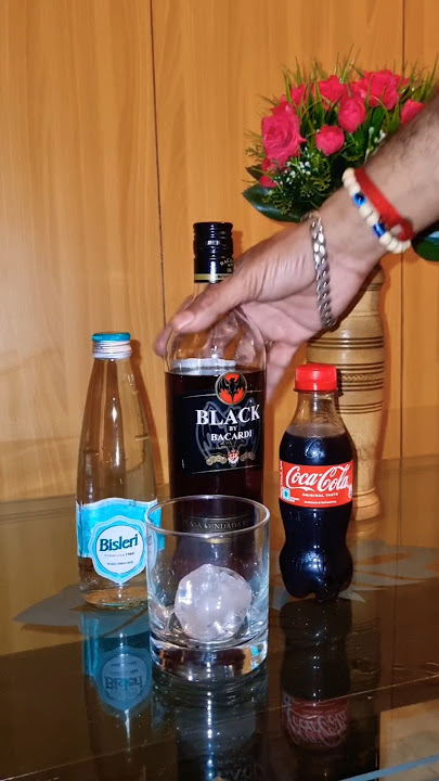 How to drink bacardi black rum🍷🍋