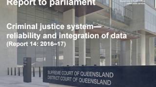 Criminal justice data — reliability and integration of data