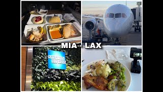 American Airlines Business Class MIA-LAX + American Express Centurion lounge in MIA (Review)