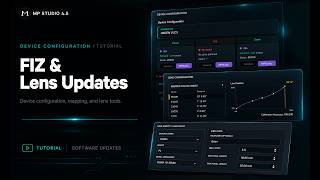 MP Studio 4.5 | FIZ & Lens Mapping Updates