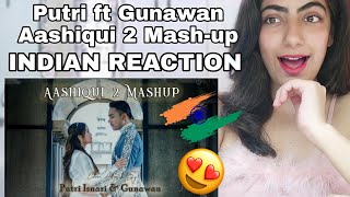 (INDONESIAN SUBs) Putri Isnari ft Gunawan cover bollywood song AASHIQUI 2 MASHUP | INDIAN REACTION