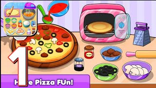 Kitchen set Cooking Games Chef How to make pizza Gameplay walkthrough solution screenshot 3