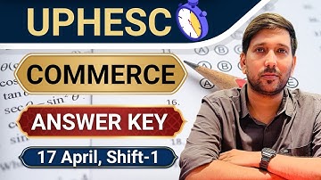 UPHESC Assistant Professor Question Paper | UPHESC Assistant Professor Commerce Answer Key