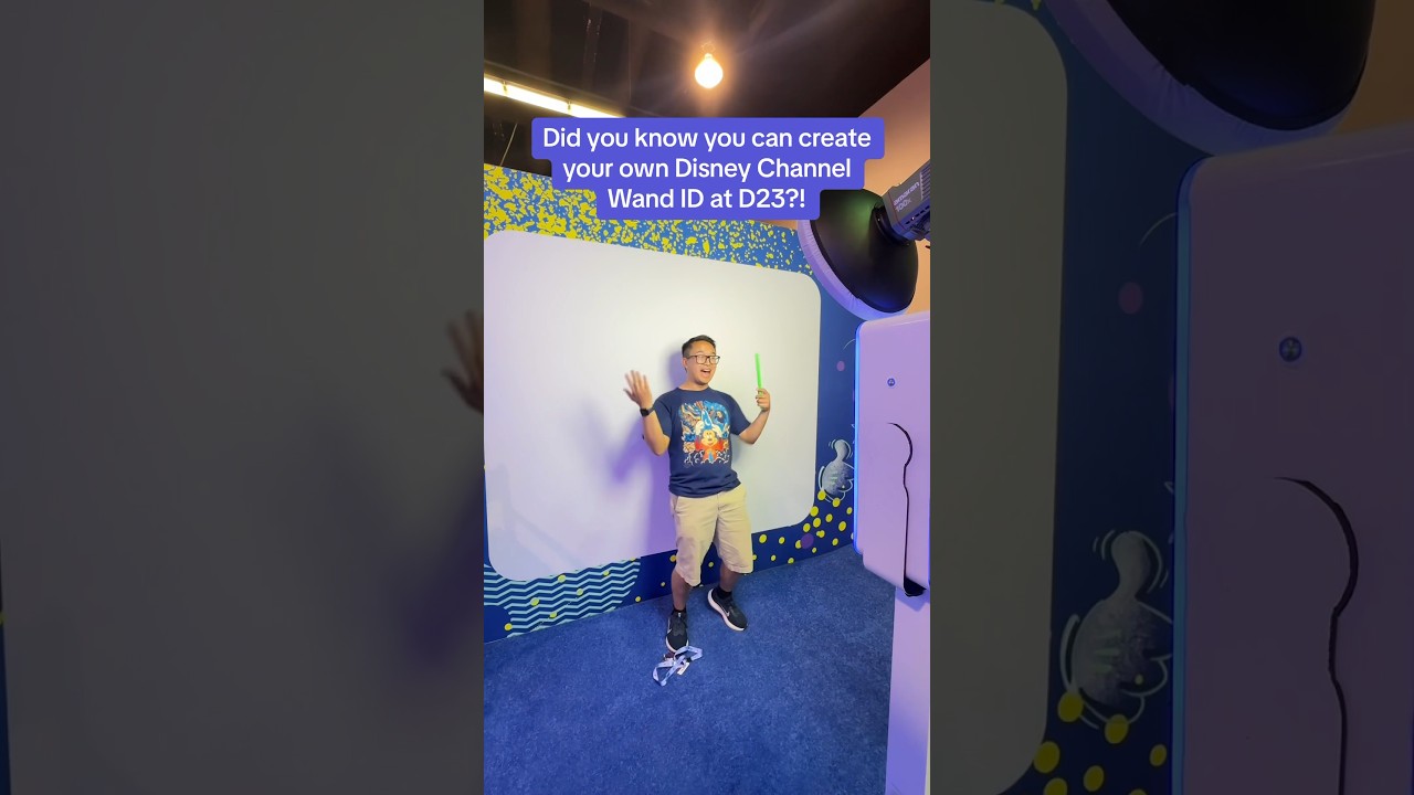 Making a Disney Channel Wand ID at D23 2024! 📺✨ 