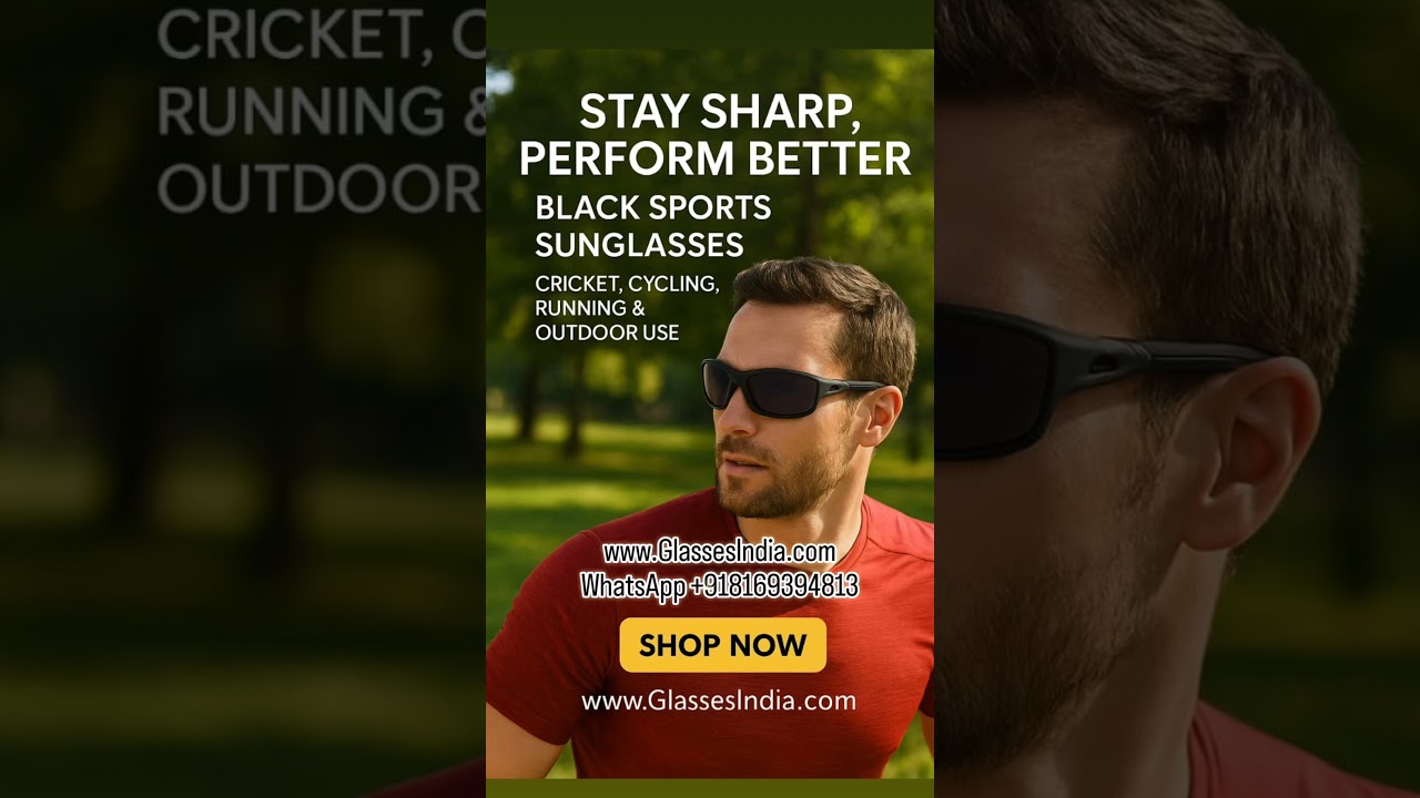 Polarized Sports Sunglasses for Cricket, Cycling & Running – Buy Online at Glasses India 