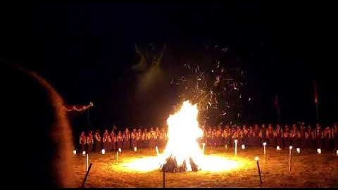 Penampakan saat acara api unggun