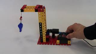 Controlling Fischertechnik winch with Micro:bit