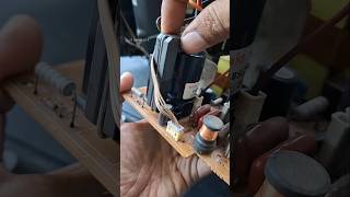 Technique for removing the flyback transformer #desoldering #technique #fbt #flyback #eht #diy
