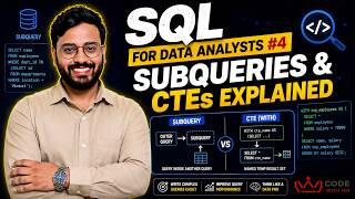 🔥 SQL for Data Analysts #4 | Subqueries & CTEs Explained | LIVE