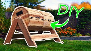How I Built This Wooden Compost Tumbler