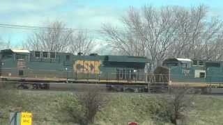 Six Engine CSX Q017 Train Heads West