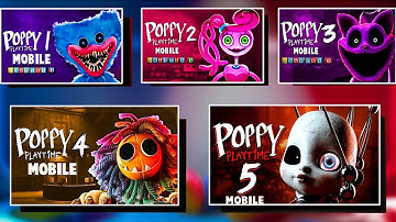 Poppy Playtime: Chapters 1, 2, 3, 4, 5 MOBILE - All Chase and Endings in BRIGHT Mode With HEALTHBARS