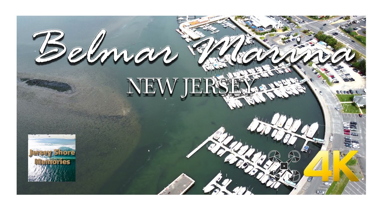 Belmar Marina New Jersey 4K Drone Footage YouTube