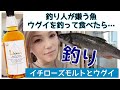 釣り人が嫌うアカハラ【ウグイ】を釣ってイチローズモルトと共に食べてたら…恐れていた味と骨…イチローズモルトのハイボールが上位過ぎた★ #釣り #ウイスキー #ウグイ #魚料理