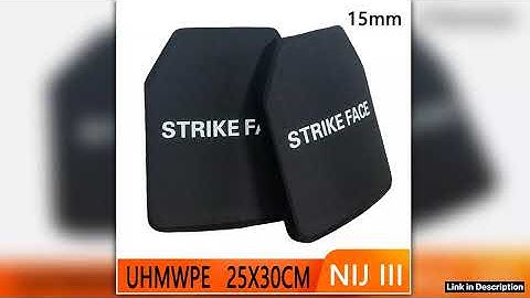 NIJ Class III Pure PE Bulletproof Plate 25X30CM Class 3 Bulletproof Plate Tactical Insertion Plate