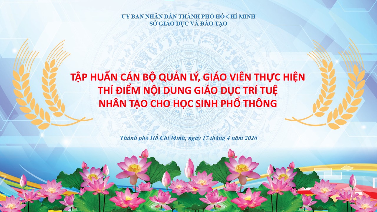 Tập huấn về giáo dục trí tuệ nhân tạo cho học sinh phổ thông