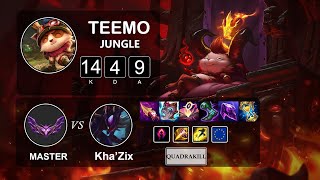 Jungle Teemo vs Kha'Zix - LOL EUW Master Season 12 Patch 12.5