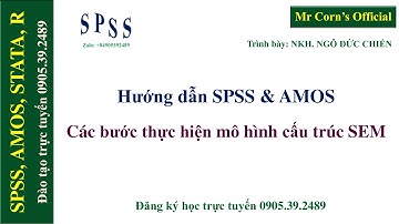 Hướng dẫn SPSS & AMOS | Các bước thực hiện mô hình cấu trúc tuyến tính SEM
